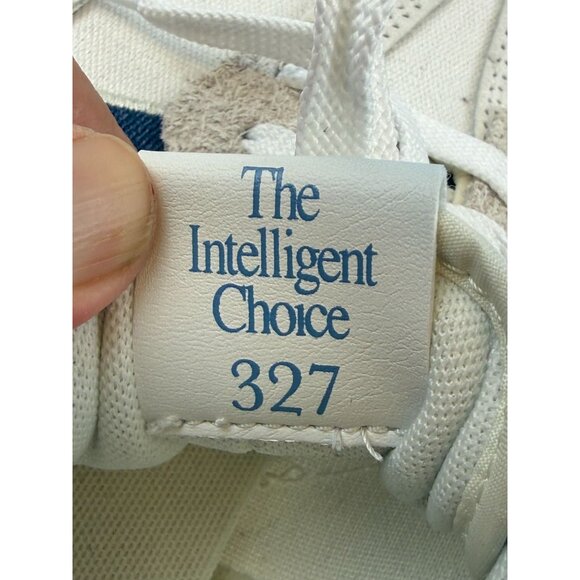 New Balance 327 Casual Women's Sneakers Shoes White Canvas Denim Sz W 8.5- M 7 - Picture 9 of 10